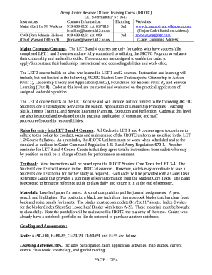 Army Junior Reserve Officer Training Corps (JROTC)
