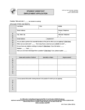 Position Title and Job #(as indicated on posting)