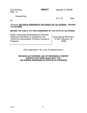 ALJ/AES/tcgDRAFTAgenda ID #8406 (Rev