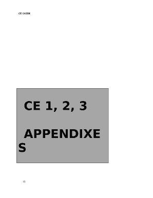 CE 1, 2, 3