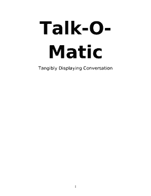 Talk-O-Matic