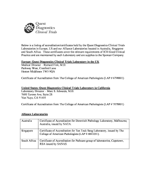 quest diagnostics supply order form california fill