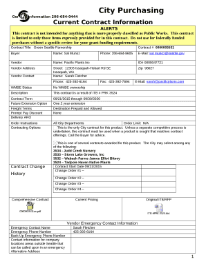 Contract TitleGreen Seattle Parnership