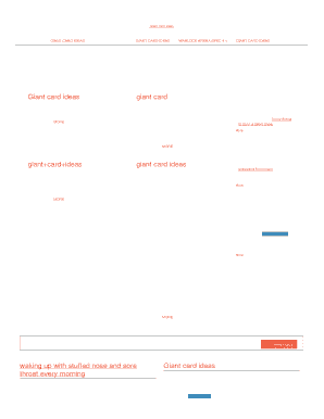 Fillable Online Giant card ideas Fax Email Print - pdfFiller