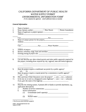 ENVIRONMENTAL INFORMATION FORM1