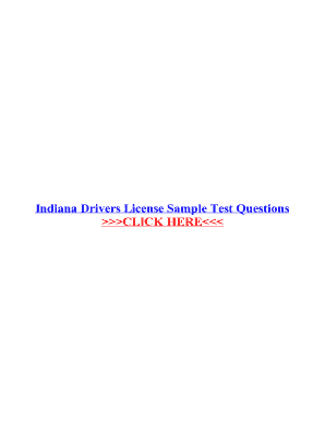 Fillable Online Indiana Drivers License Sample Test Fax Email Print ...