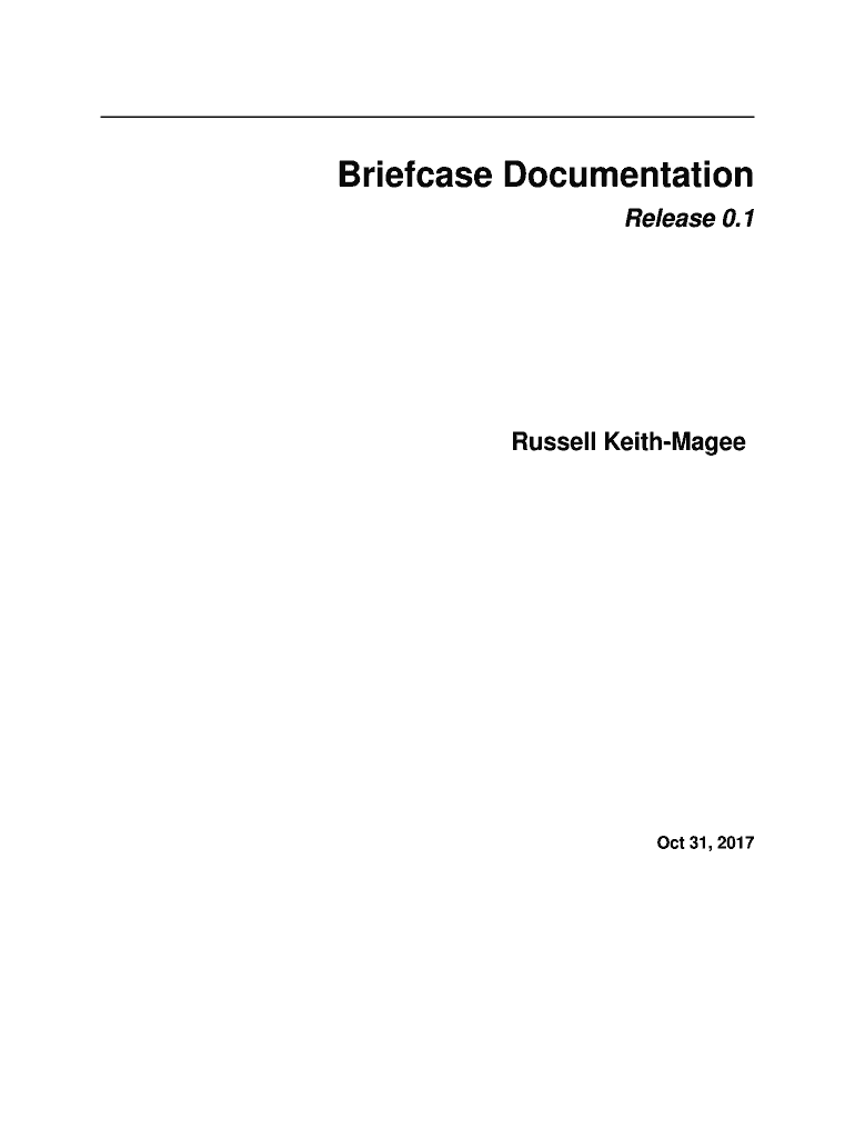 Fillable Online Briefcase Documentation Fax Email Print pdfFiller