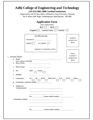 Adhi College of Engineering and Technology