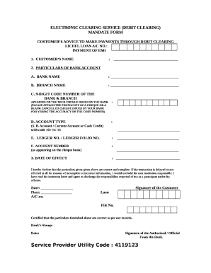 COSTOMERS ADVICE TO MAKE PAYMENTS THROUGH DEBIT CLEARING