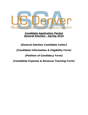 Candidate Application Packet - ucdenver.edu