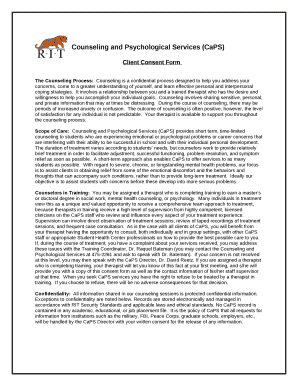 The Counseling Process:Counseling is a confidential process designed to help you address your concerns, come to a greater understanding of yourself, and learn effective personal and interpersonal coping strategies
