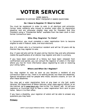 VOTER SERVICE