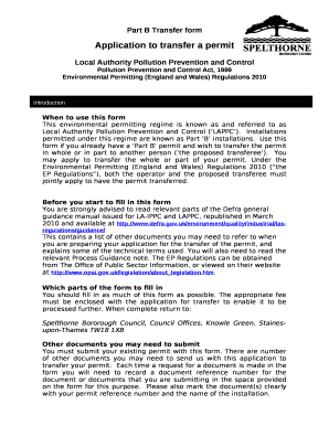 This environmental permitting regime is known as and referred to as Local Authority Pollution Prevention and Control (LAPPC)