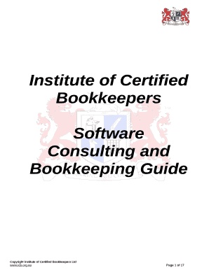 Consulting and Bookkeeping Guide