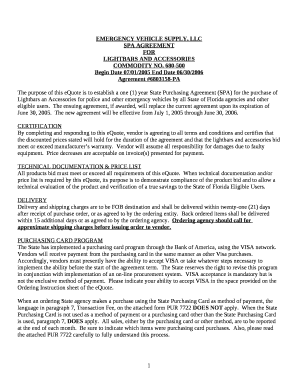 EMERGENCY VEHICLE SUPPLY, LLC