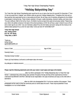Tinley Park High School Cheerleading Presents