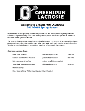 Welcome to GREENSPUN LACROSSE