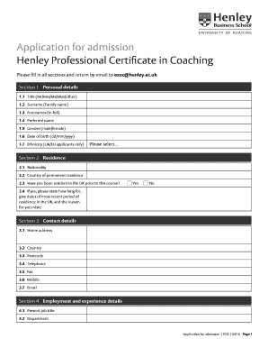 Henley Professional Certificate in Coaching