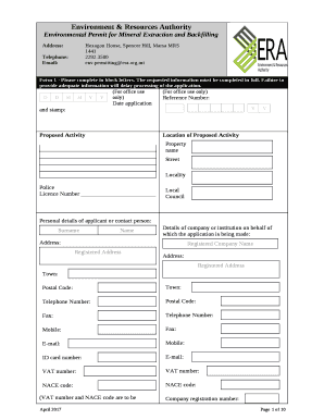 Environmental Permit for Mineral Extraction and Backfilling