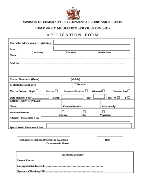 COMMUNITY MEDIATION SERVICES DIVISION