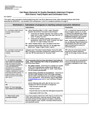 2010 District Yearly Report and Certification Form