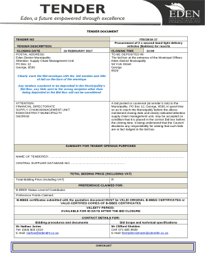 Procurement of 2 x second hand light delivery vehicles (Bakkies) for resorts