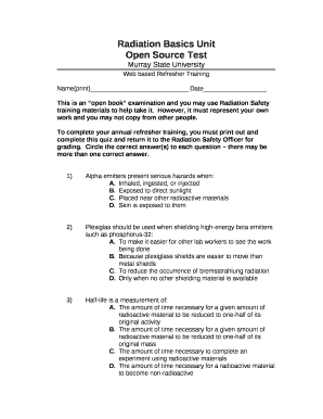 Radiation Basics Unit