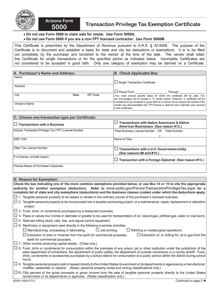 form arizona 2017-2019 Preview on Page 1