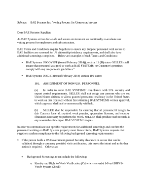 Subject: BAE Systems Inc template