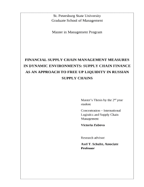 FINANCIAL SUPPLY CHAIN MANAGEMENT MEASURES IN DYNAMIC ENVIRONMENTS: SUPPLY CHAIN FINANCE AS AN APPROACH TO FREE UP LIQUIDITY IN RUSSIAN SUPPLY CHAINS