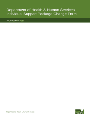 Individual Support Package Change Form