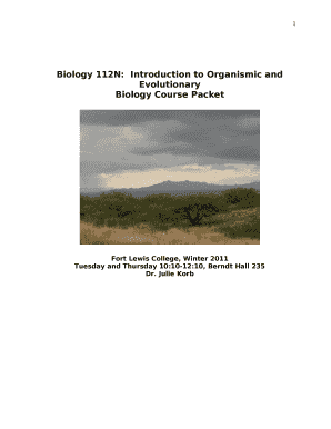 Biology Course Packet