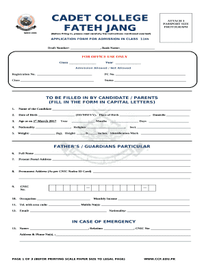 Download Application Form 2018 & Syllabus of Cadet College ...