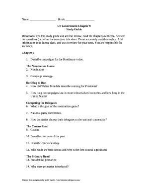 US Government Chapter 9