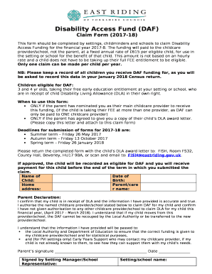 Disability Access Fund (DAF)