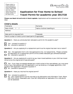 green schools travel application form