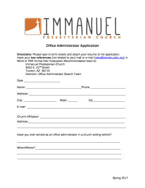 Directions: Please type or print clearly and attach your resume to the application