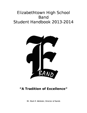 Elizabethtown High School Band template