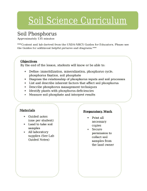 Soil Phosphorus