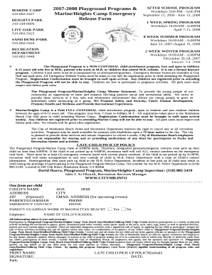 The Playground Program is a Non-custodial child enrichment program, free and open to children 6-12 years old who live in M