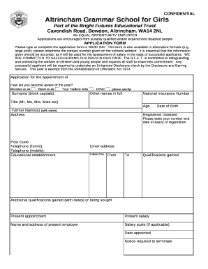 Part of the Bright Futures Educational Trust template