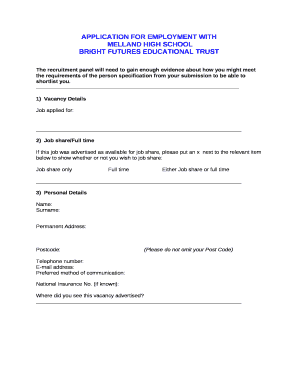 BRIGHT FUTURES EDUCATIONAL TRUST