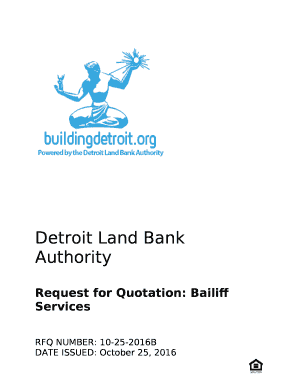 Request for Quotation: Bailiff Services