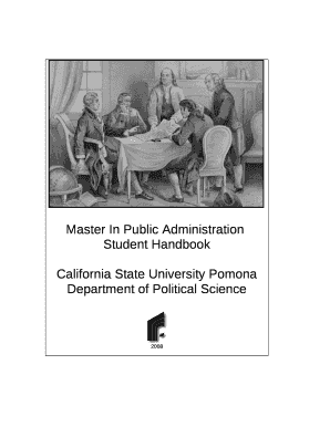 Master In Public Administration Doc Template | pdfFiller