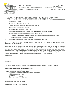 FINANCIAL SERVICES DEPARTMENT:CLOSING DATE: 13/10/2015