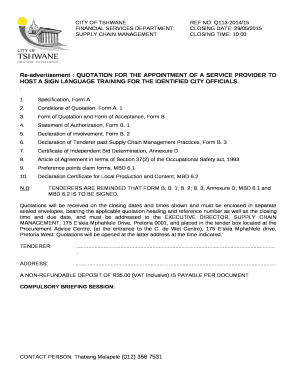 FINANCIAL SERVICES DEPARTMENT:CLOSING DATE: 29/05/2015