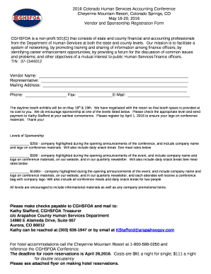 2016 Colorado Human Services Accounting Conference