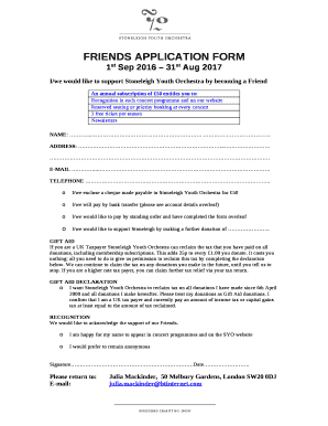 I/we would like to support Stoneleigh Youth Orchestra by becoming a Friend template