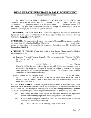 REAL ESTATE PURCHASE & SALE AGREEMENT