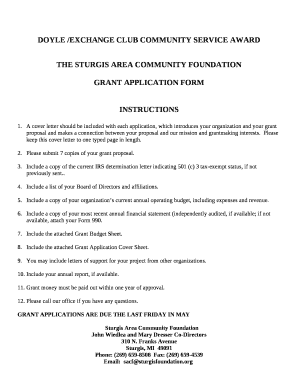 DOYLE /EXCHANGE CLUB COMMUNITY SERVICE AWARD